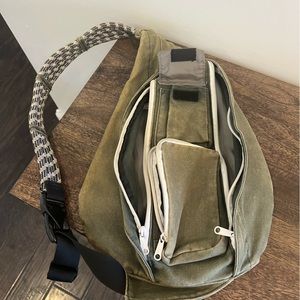 Green KAVU Backpack Purse